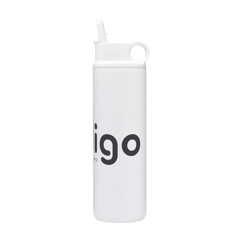 Bonny RCS Recycled Steel Sportflask 800 ml Trinkflasche - Weiß